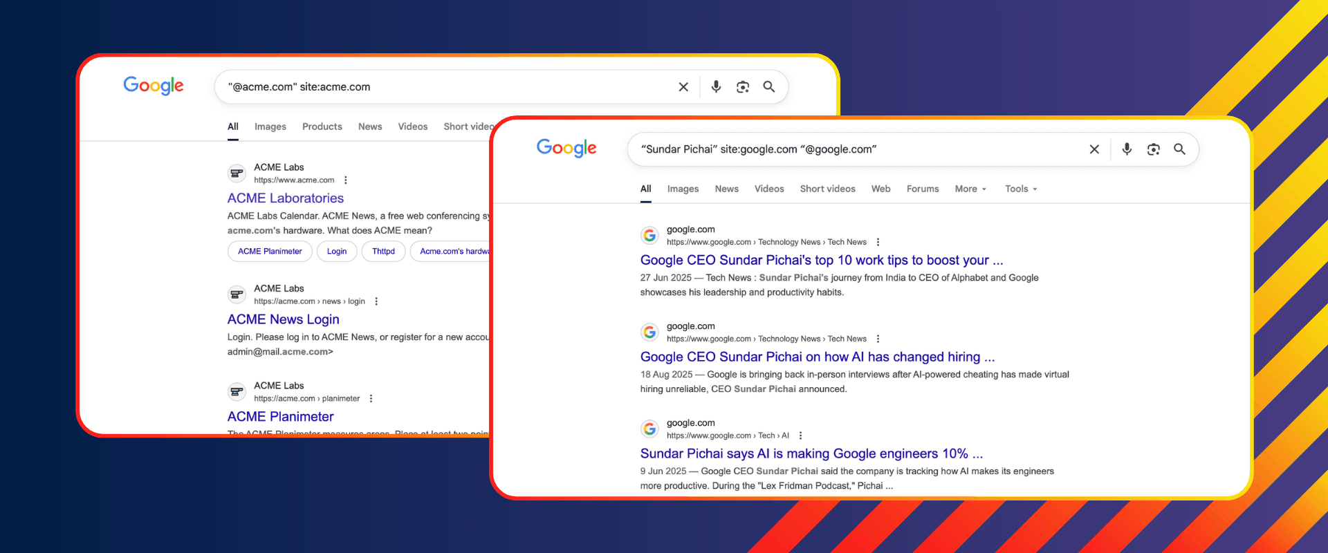 Find Emails using Google or Other Search Engines