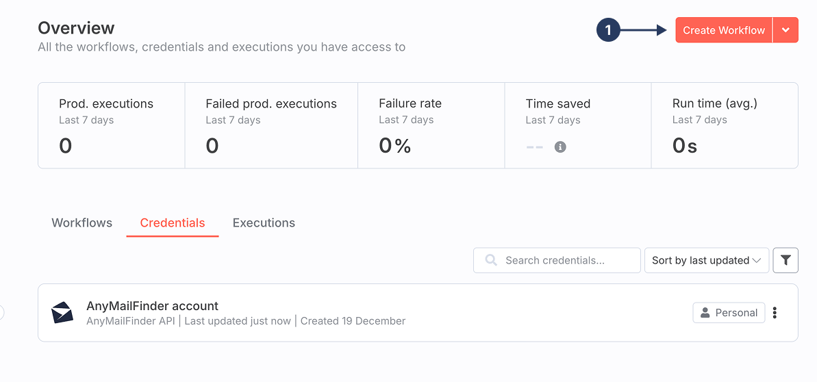Add a step in n8n workflow